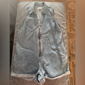 Show me your Mumu Sleeveless Zip-Up Romper